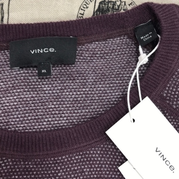 Vince Birdseye Crewneck Wool & Cashmere Sweater - Picture 4 of 7